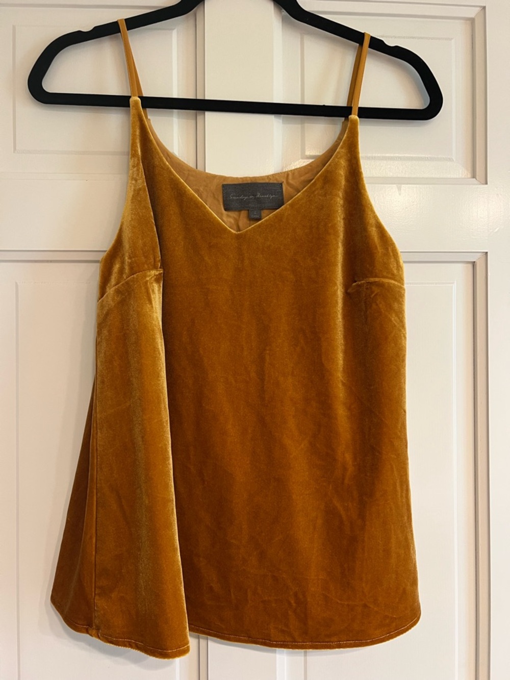 Sunday in Brooklyn Velvet Swing Tank
